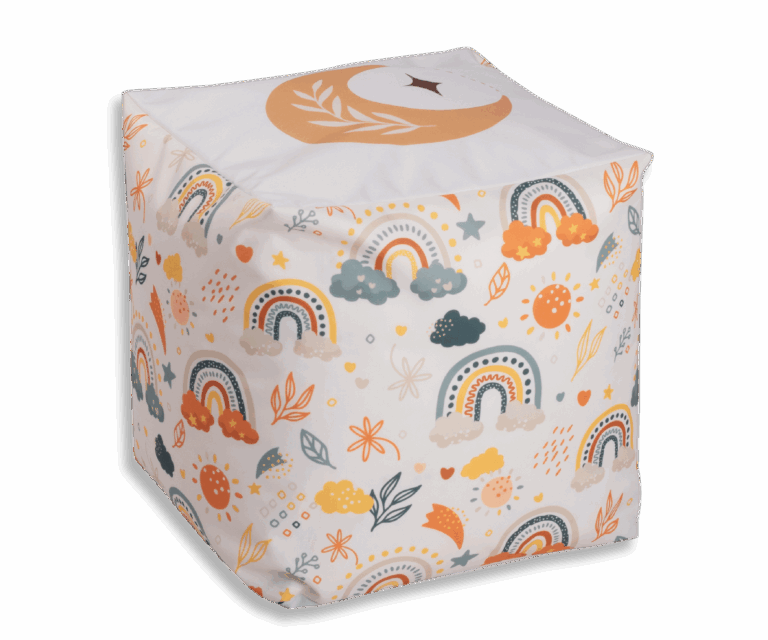 Pufa reklamowa Cube EPS – kwadratowa pufa z wypełnieniem EPS