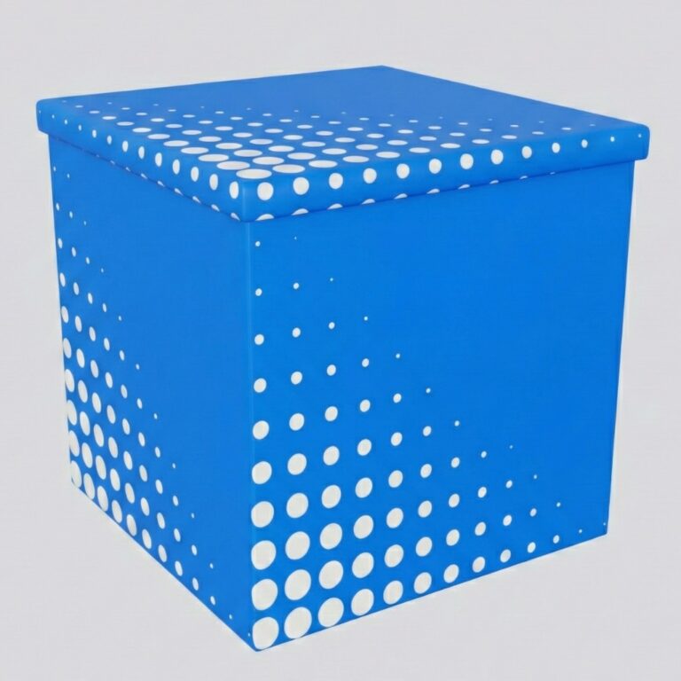 Schnell zusammenfaltbarer Werbepouf – ein schnell zusammenfaltbarer Pouf mit Ihrem eigenen Aufdruck für Veranstaltungen und Werbekampagnen