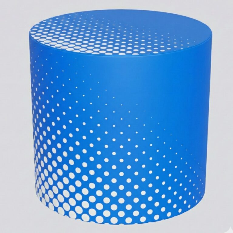 Werbe-Pouf mit Rolle – ein bequemer Pouf mit Aufdruck (Rollentyp) für Entspannungszonen (leicht zu transportieren)