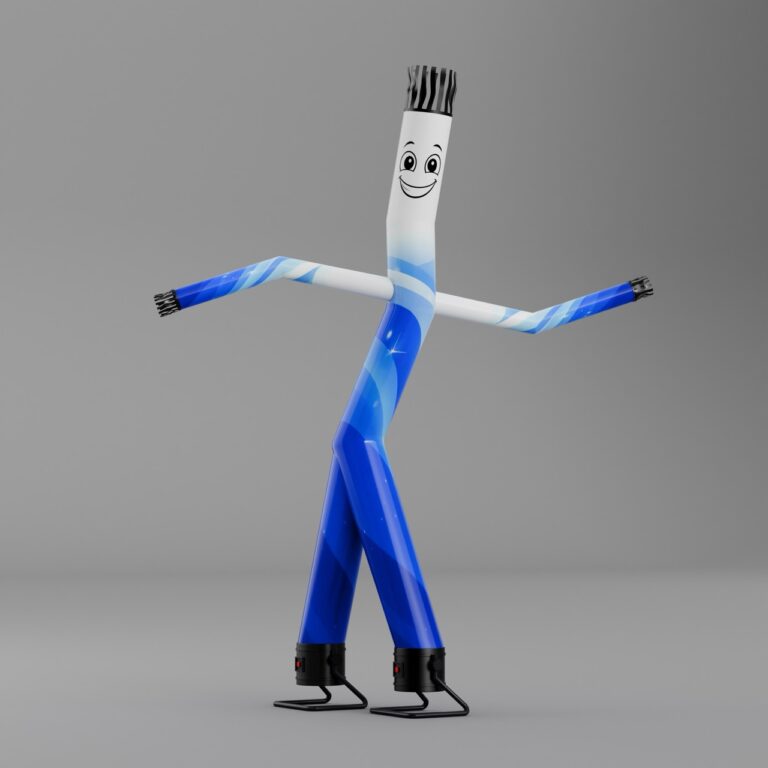 Sky Dancer 2-Bein-Werbung – große aufblasbare Tänzerfigur mit Aufdruck (dynamische Außenwerbung)