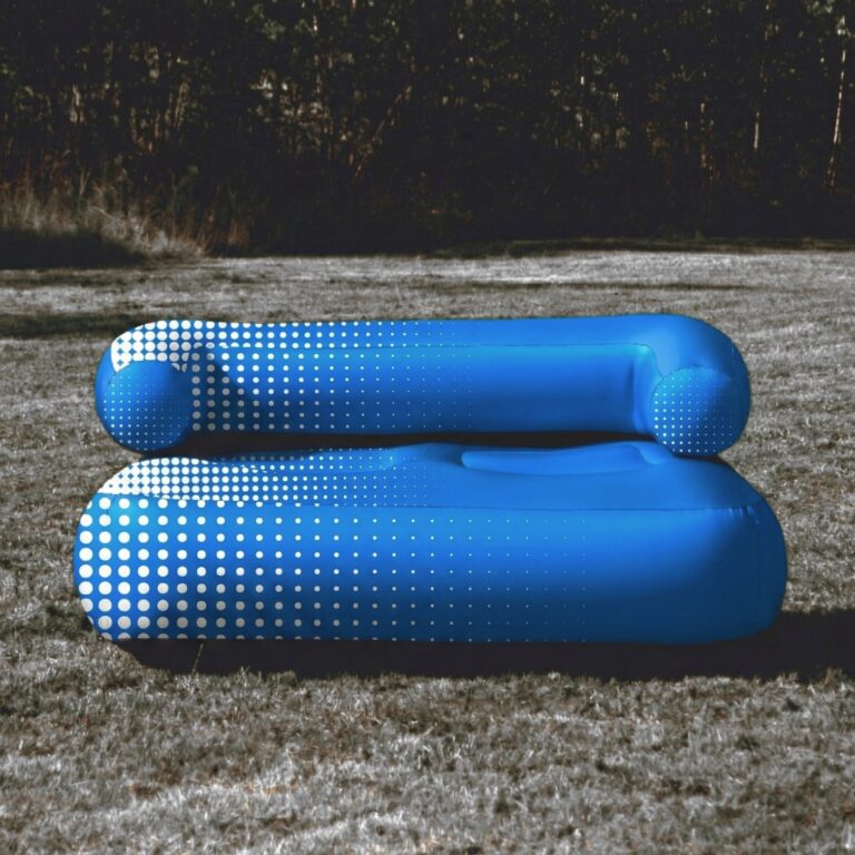 Ivo luftdichtes Werbesofa – kompaktes aufblasbares Ivo-Sofa (ideal für kleine Chillout-Zonen)