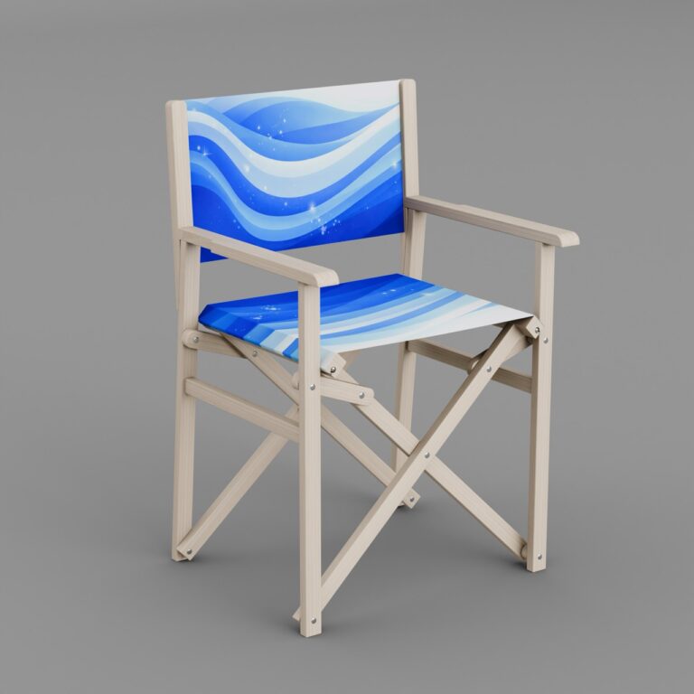 Werbe Regiestuhl aus Holz Nemo